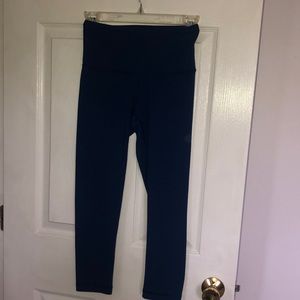 YOGALICIOUS blue cropped leggings SIZE XS